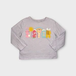 Next Sister Character Text Lavender Long Sleeve Shirt
